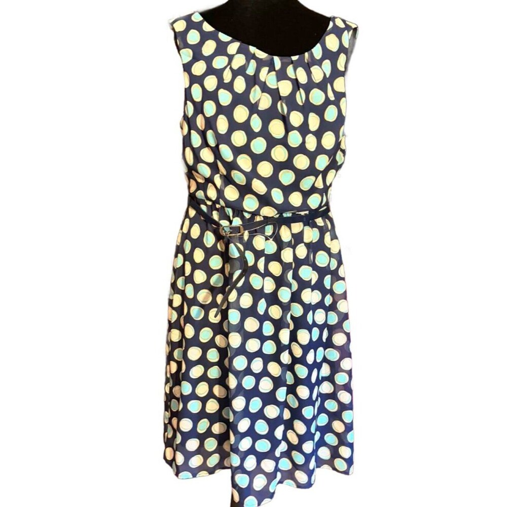 NWT DressBarn polka dot midi dress
